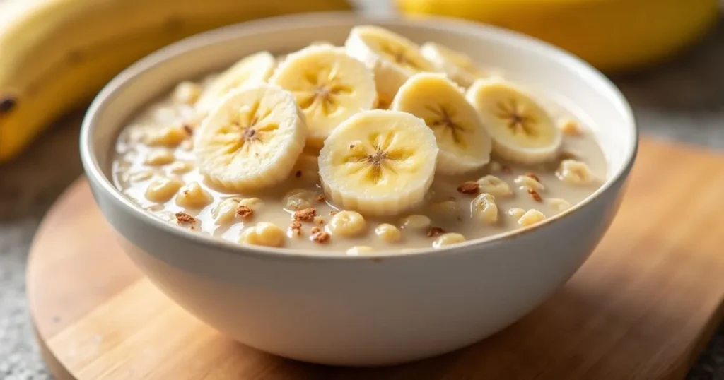Recipe for Bananas and Cream Oatmeal