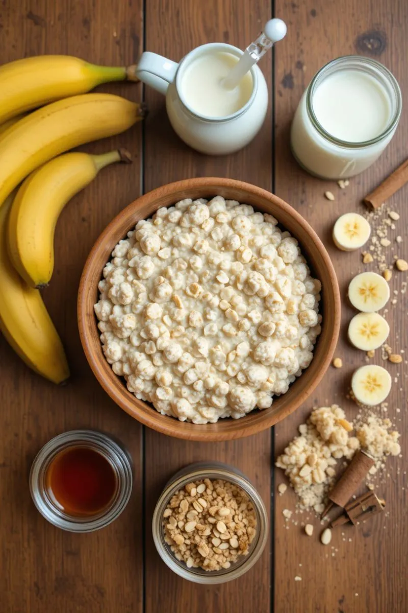 Step-by-Step Recipe for Bananas and Cream Oatmeal