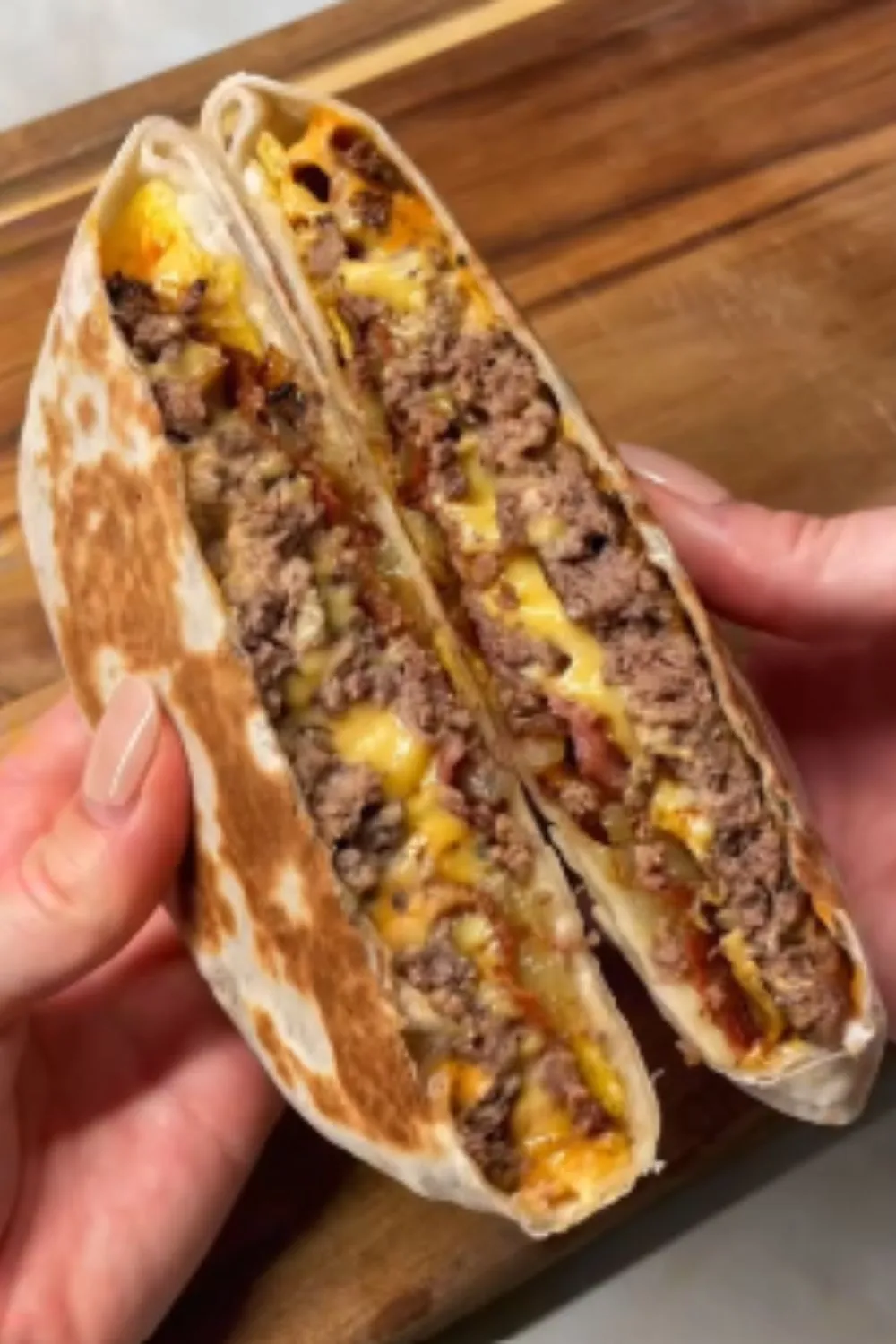 Burger Crunch Wrap Recipe A 15-Minute Meal
