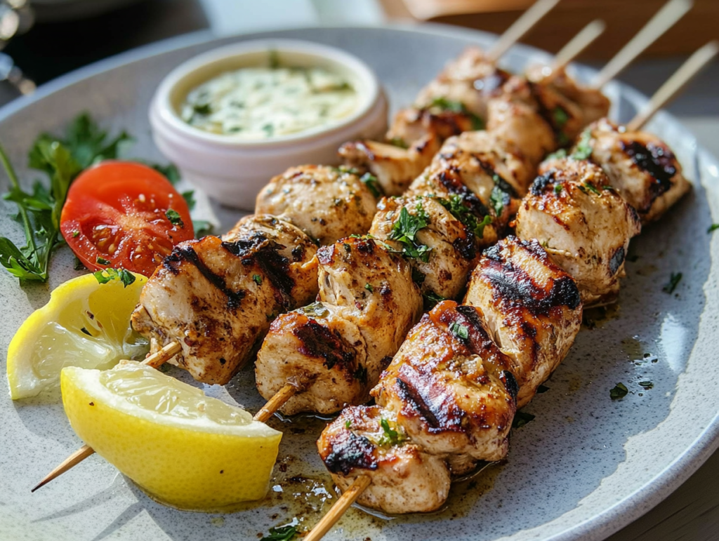 How to make Chicken Souvlaki Skewers