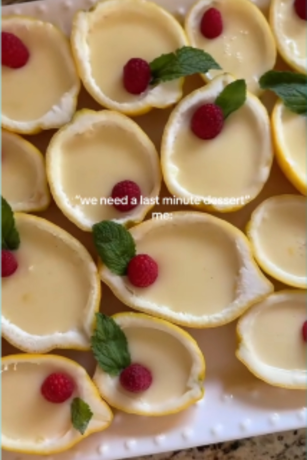 Lemon Possets A Delightful Citrus Dessert Served in Natural Lemon Cups