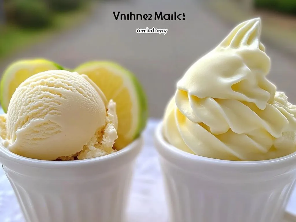 how to serve Vanilla Ice Cream and Matcha Ice Cream