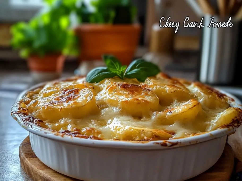 Cheesy Garlic Scalloped Potatoes